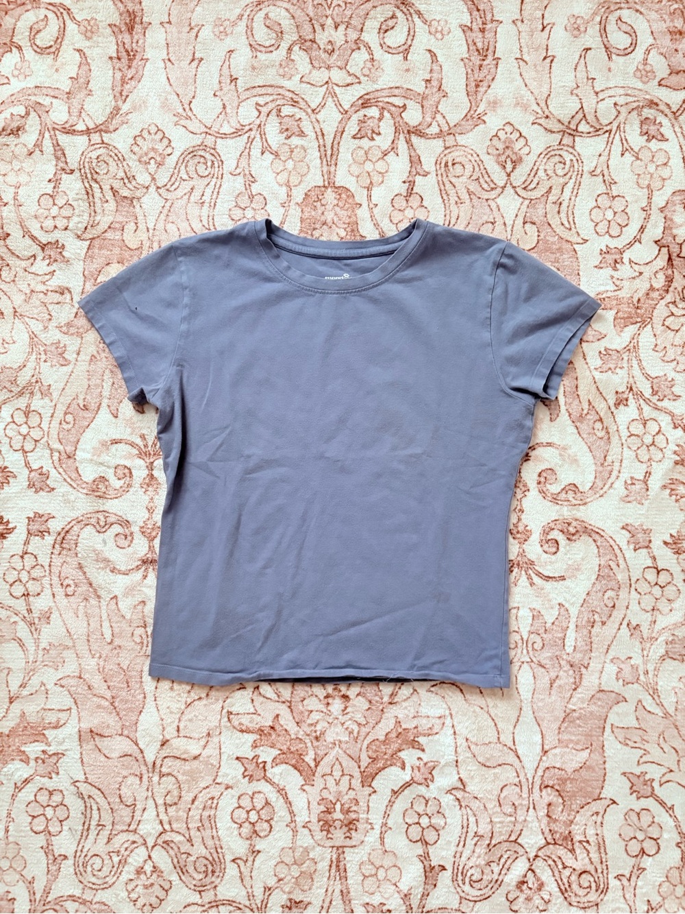 Women's Short-Sleeve Crewneck Tee in Dusty Blue